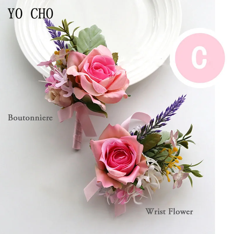 30058-30067-pink wrist corsage boutonniere wedding  (17)