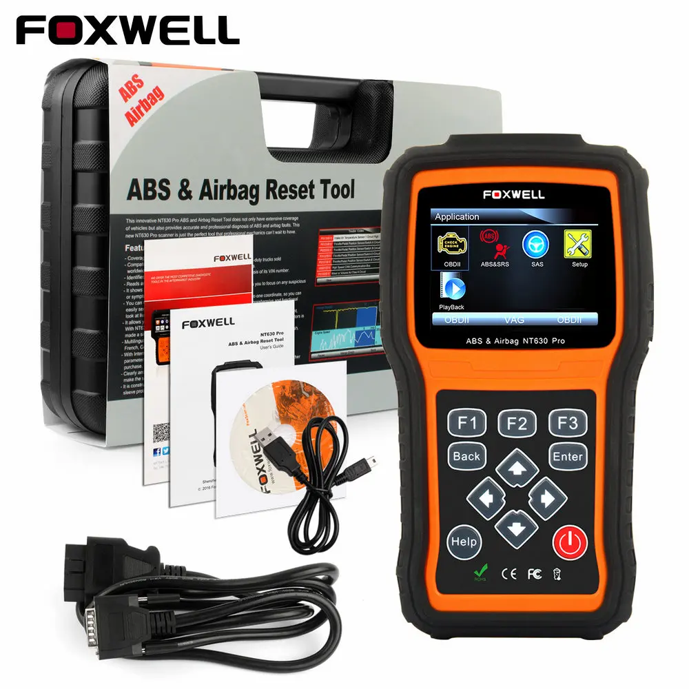 OBD Automotive Scanner Original Foxwell NT630 Pro ABS SRS Airbag Air