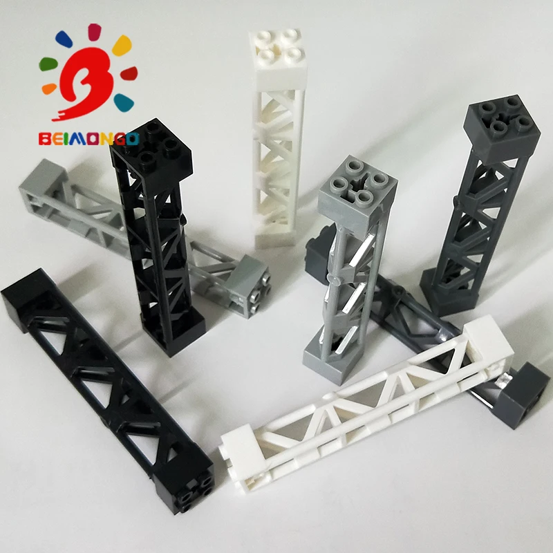 Бесплатная доставка! BEIMONGO Конструкторы MOC решетчатая башня 2x2x10 Вт/Крест столб 10
