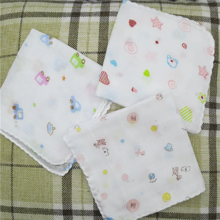 5pcs Cartoon Towels 30cm Kids Hand Towel Cotton Face Towels Bathroom Soft handdoeken baby hydrofiel doeken serviette toallas