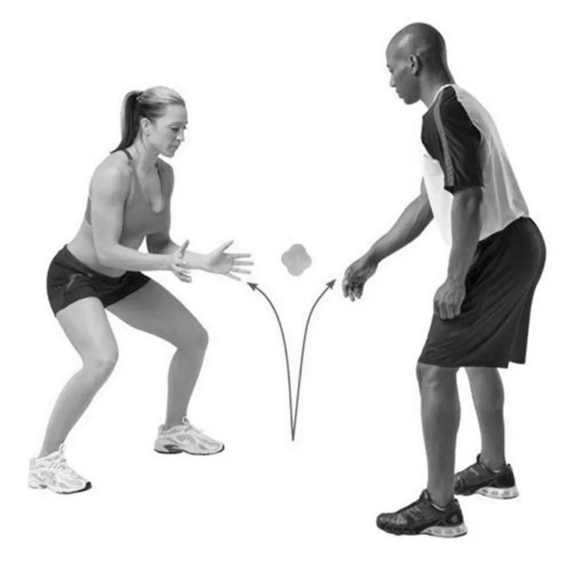 Шестиугольный мяч тренировочный реакционный спортивный силиконовый баскетбольный мяч принадлежности фитнес-Тренировка упражнения реакционный эластичный шар#2p02