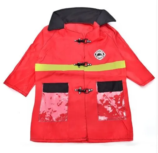 Personality 1Set Kid Child Halloween Christmas Cosplay Firefighter Fireman Costume Free Size -2