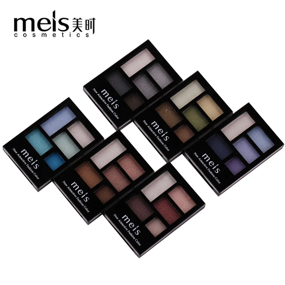 MEIS, фирменная губная помада, макияж, косметика, профессиональный макияж 5 цветов Тени для век Палитра теней для век матовые тени для век Палитра теней для век MS040C