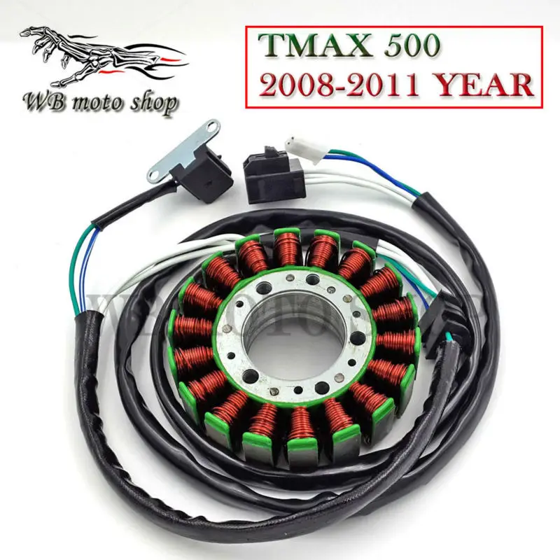 Запчасти генератора мотоцикла статор Катушки Comp для YAmaha XP tmax 500 TMAX500 2008 2009 2010 2011