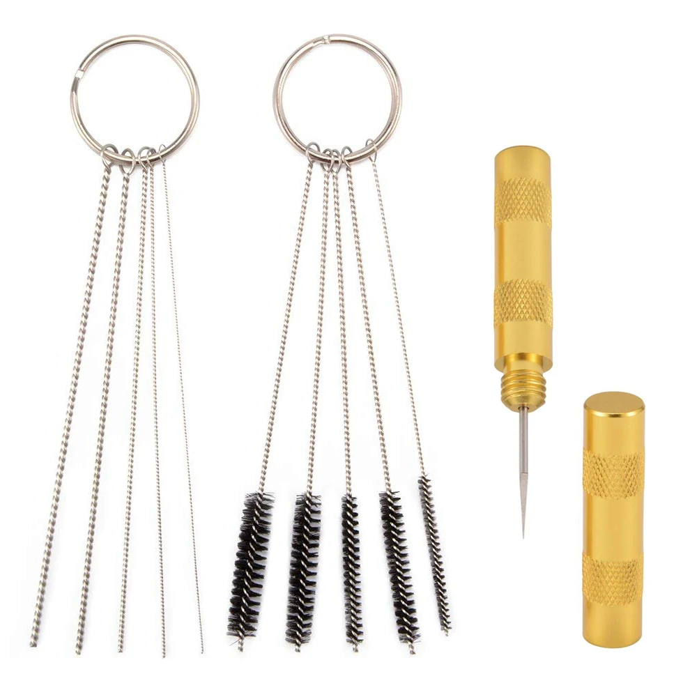 

11Pcs/Set Airbrush Spray Gun Cleaning Repair Tool Kit Nozzle Stainless Steel Needle Brush Set AD230