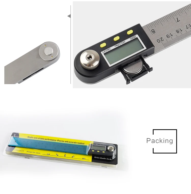 0-200 мм уровнемерный инструмент цифровой транспортир