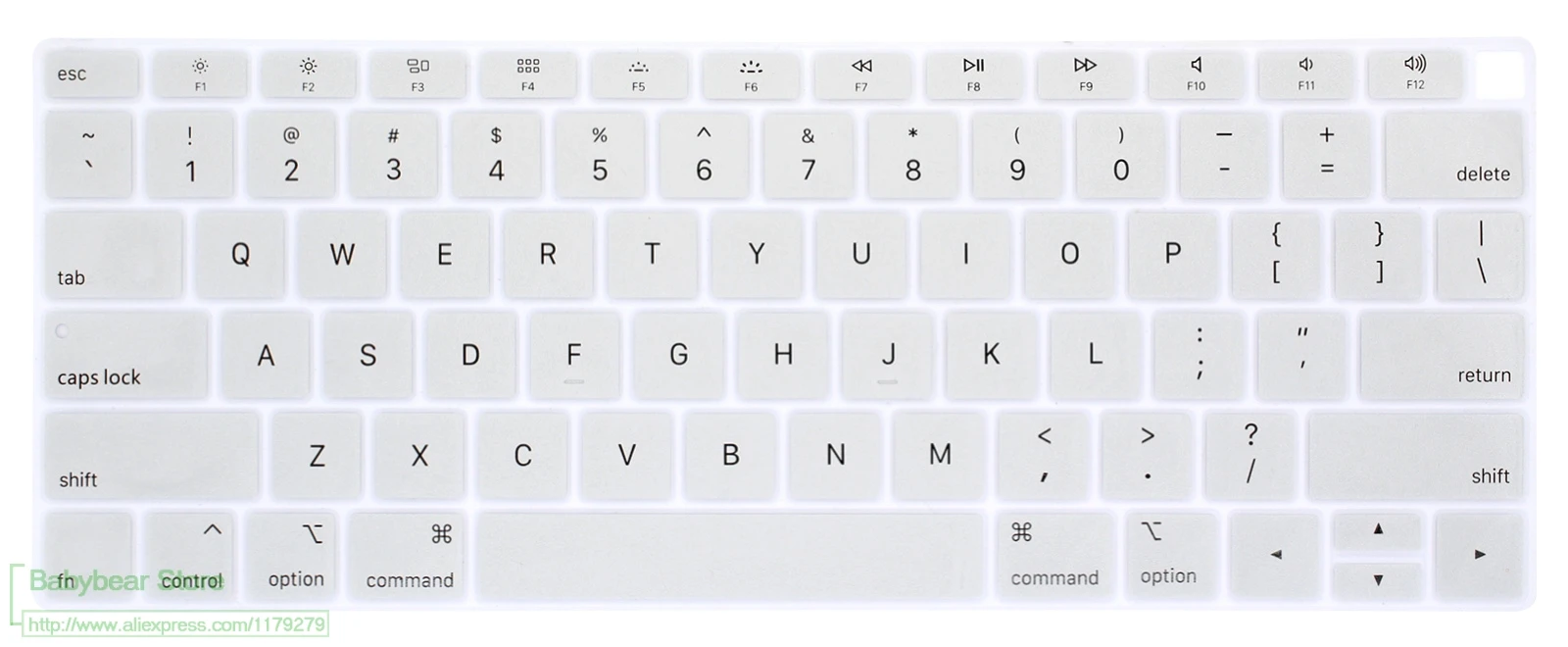 Силиконовый чехол для клавиатуры Apple MacBook Air 13 дюймов 2018 защита кожи A1932 на