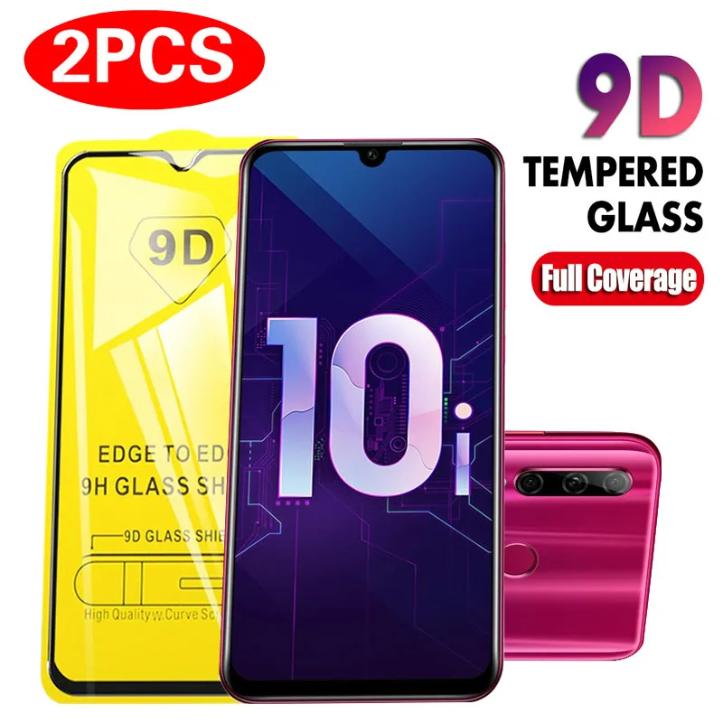 

2PCS 9D Protective Film For Huawei Honor 10i 20i 20 Pro Full Cover Tempered Glass Screen Protector For Honor 10Lite 9Lite 8Lite