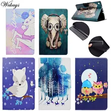 Wekays For Amazon Fire HD8 2017 2016 Cartoon Unicorn Leather Case For Amazon Kindle Fire HD 8 2017 2016 8.0