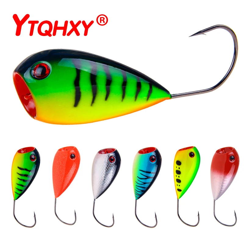  YTQHXY 1Pcs Popper Fishing Lure Croatian EGG Floating CrankBait Swim Hard Bait 80mm 13g Single Hook