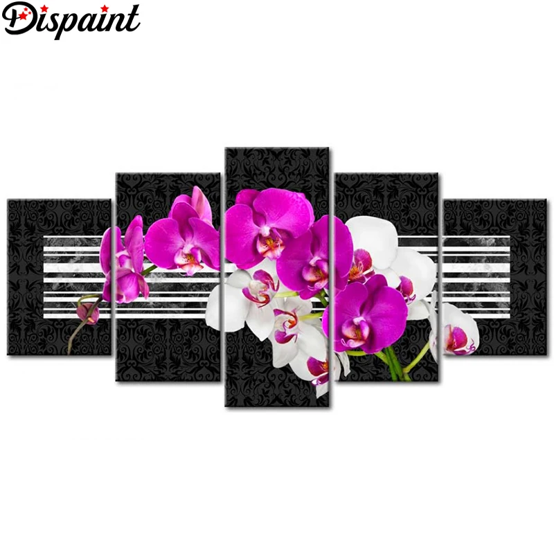 

Набор для алмазной вышивки «цветок орхидея», 5 шт.