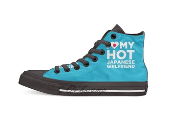 

I Love My Hot Japanese Girlfriend Novelty Design Casual Canvas Shoes Custom shoes Drop Shipping