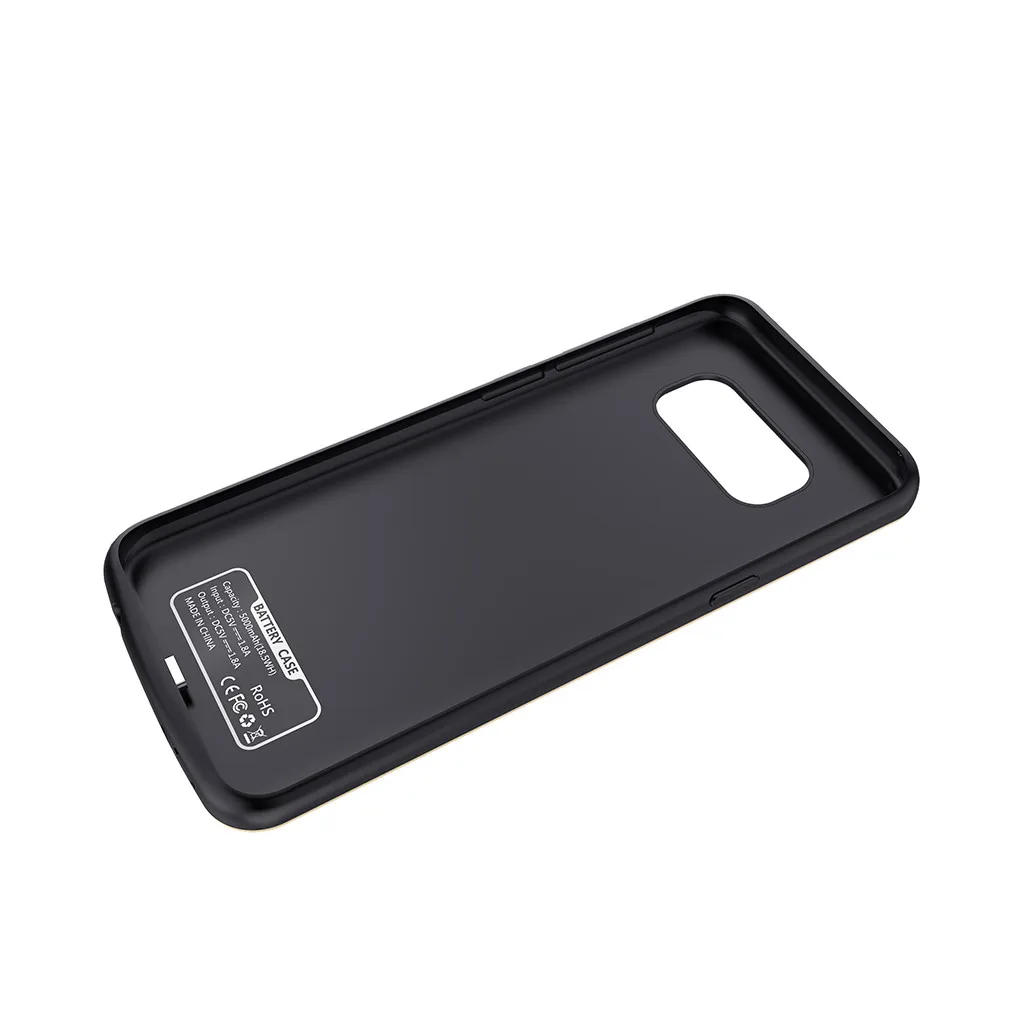 5000 мАч Расширенный чехол для зарядки телефона samsung Galaxy S8 5,8 дюймов резиновый ABS металлический внешний защитный чехол против пыли
