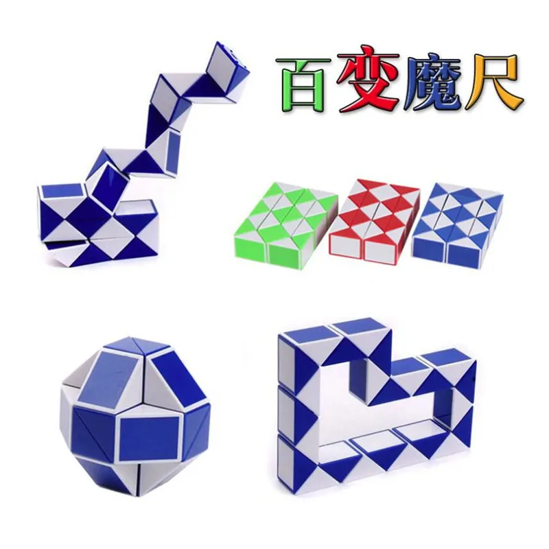 

24 Sections Variety Magic Ruler Puzzle toy variety of magic ruler folding decompression Educational toys for Children Gift