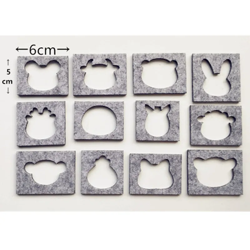 Фетровый шаблон для китайских животных Зодиака, фетровая ткань, сделай сам, для детей, фетровые формы, 12 стилей, шерстяной фетр, ручной работы, инструменты для животных