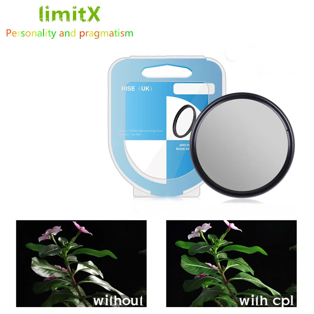 Набор фильтров limitX UV CPL ND4 + бленда для объектива крышка ручка чистки цифровой