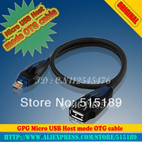 Кабель OTG с режимом хоста Micro USB GPG|otg cable|micro usb hostmicro |