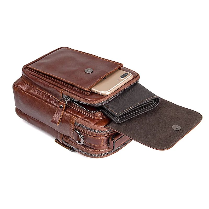 J.M.D высокое качество кожаная сумка коричневая маленькая сумка-мессенджер прочная сумка через плечо модная сумка через плечо для подростка 1032B-1