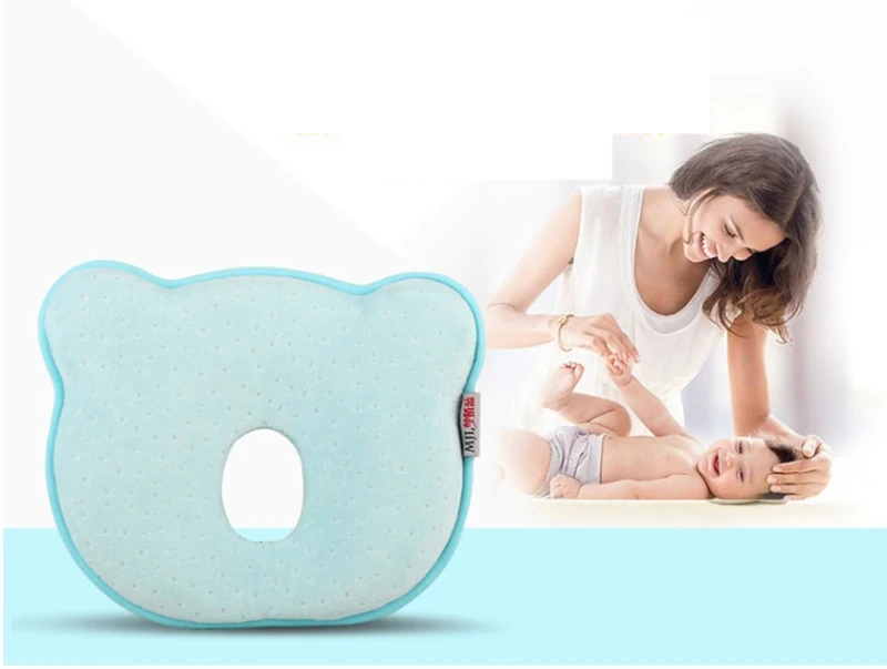 Memory Foam Baby Pillows Newborn Shaping Pillow to Prevent Flat Head Soft Elasticity Sleeping Bedding Bear Pillow Infant Gift2