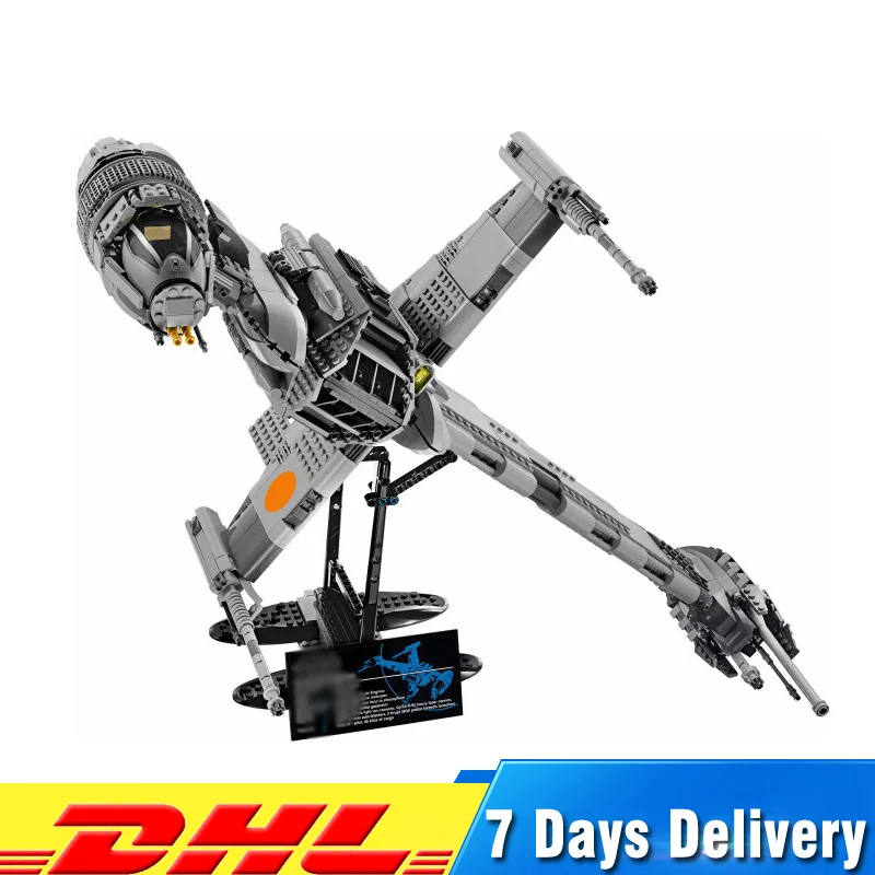

Lepin 05045 1487pcs Star Wars B-Wing Fighter Model Building Compatible Legoing 10227 Blocks Bricks Model Educational Toys Gifts