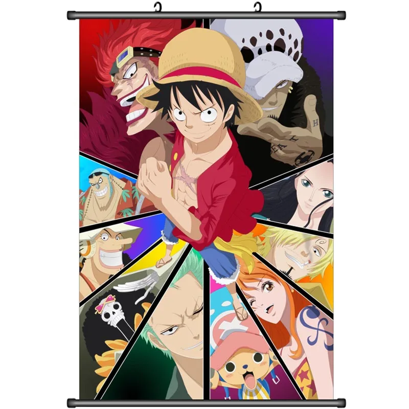 Аниме ONE PIECE Roronoa Zoro & Trafalgar Law Nami Tony Chopper Sabo домашний Декор настенный свиток
