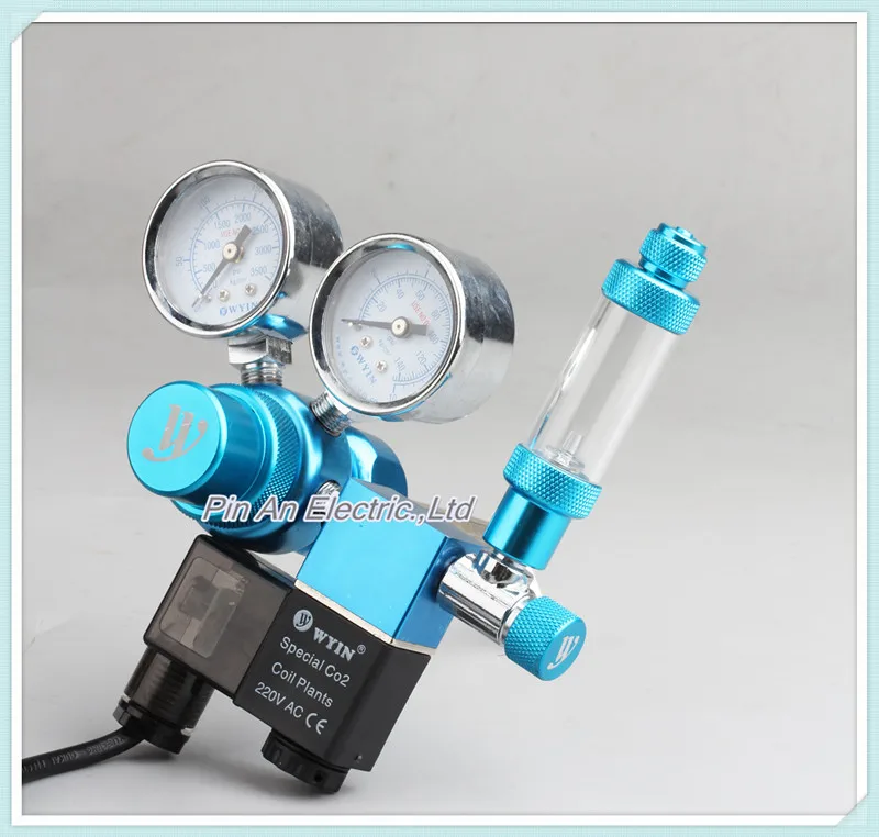 Аквариум Co2 декомпрессионный стол углеродный электромагнитный большой точности микрометрический клапан, двойные датчики CO2 Регулятор