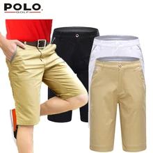 Brand POLO Men Golf Shorts Cottton Pearly Gates Golf Trousers Pantalon Homme Clothing White Black Khaki Custom Logo Clothes 2017
