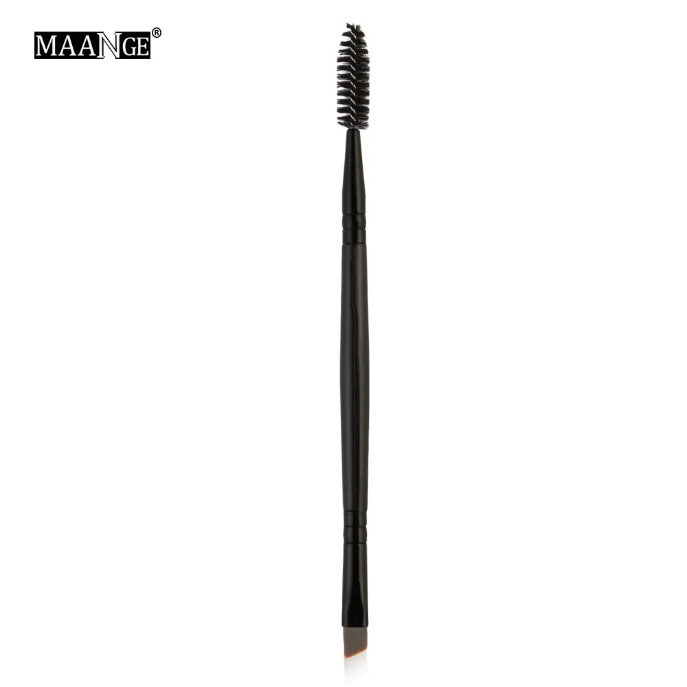 MSQ кисть Duo Brow Кисть для макияжа с деревянной ручкой двухсторонняя плоская угловая кисть для бровей Z4