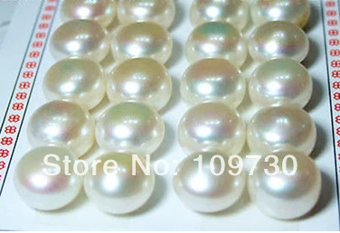 

ry00218 wholesale 13-14mm white freshwater pearl earring beads A0422