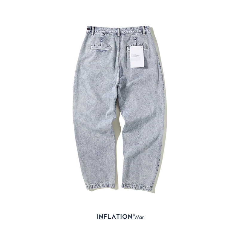 INFLATION AW джинсы в стиле хип-хоп мужские Модные джинсы с потертостями синие джинсовые штаны мужские лоскутные брюки с карманами 93346W