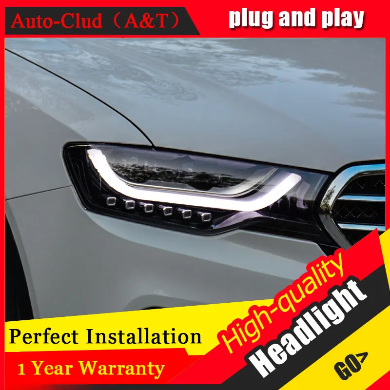 Авто Clud автомобильный Стайлинг для haval H6 купе фары передняя фара Биксеноновая