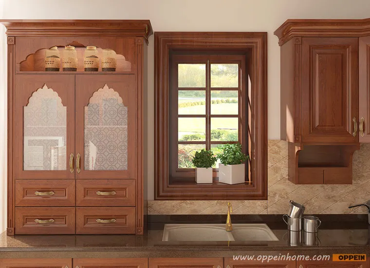 Guangzhou Self Assemble Modern Design Indian Kitchen Cabinets Op15