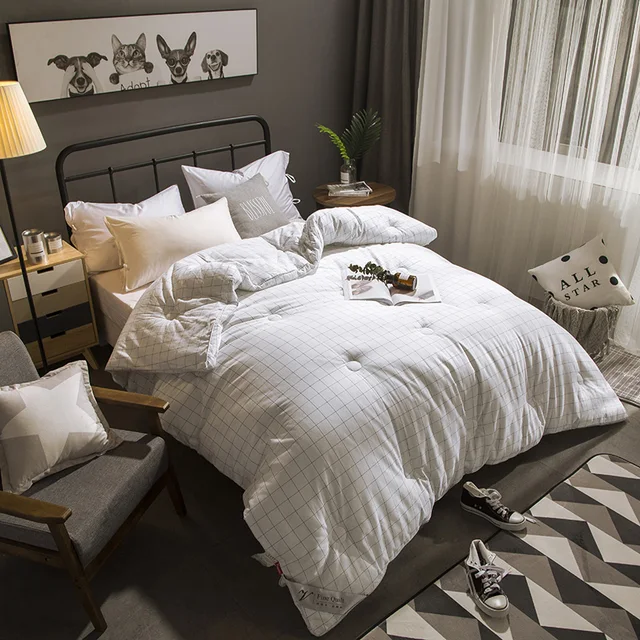 Papa Mima Lattice Print 100 Sanding Cotton Polyester Filling