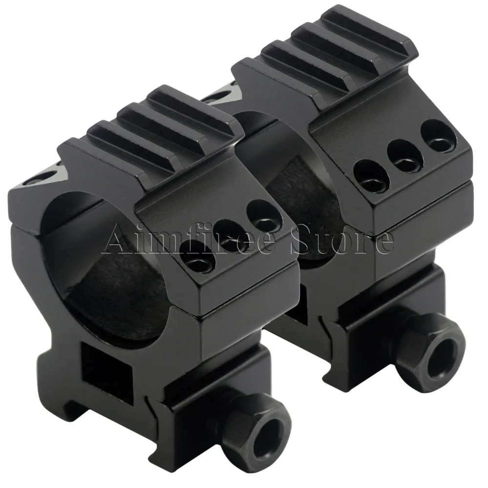2pcs Tactical Six Bolts Heavy Duty Rifle 30mm Scope Mount Rings with