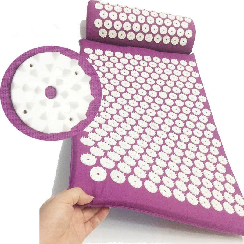 Yoga Mat Massager Pillow Foot Massage Cushion Acupressure Mat Relieve Stress Pain Acupuncture Spike Yoga Mat pin padyoga mat (17)