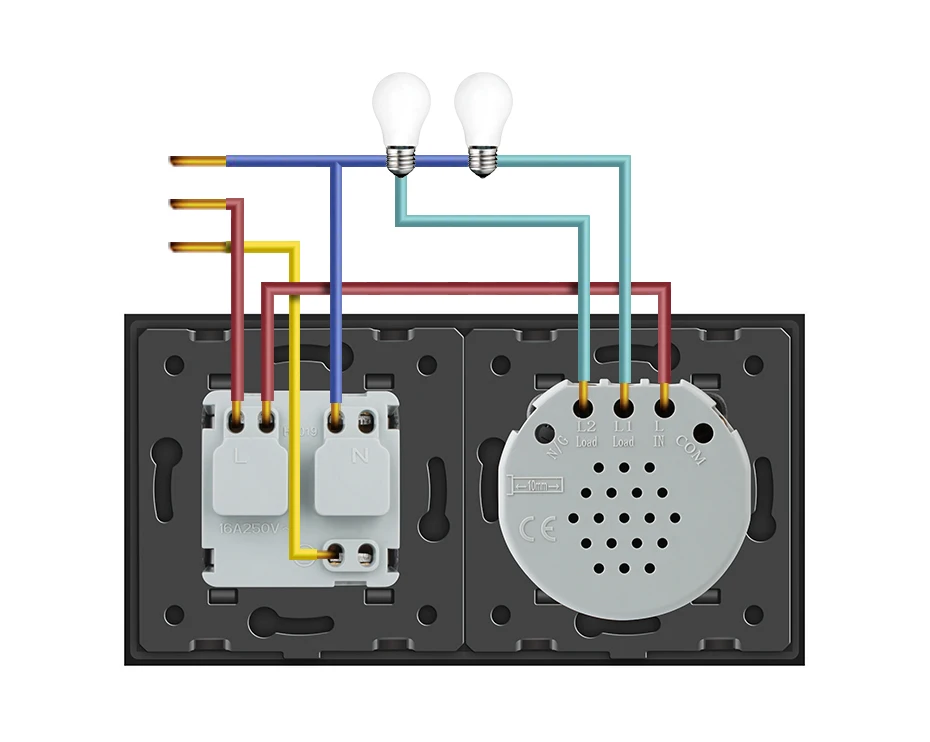 Схема подключения розетки фото. Схема подключения сенсорного выключателя с розеткой Livolo. Схема соединения двойной розетки с заземлением. Двойная розетка схема подключения проводов. Livolo схема подключения.