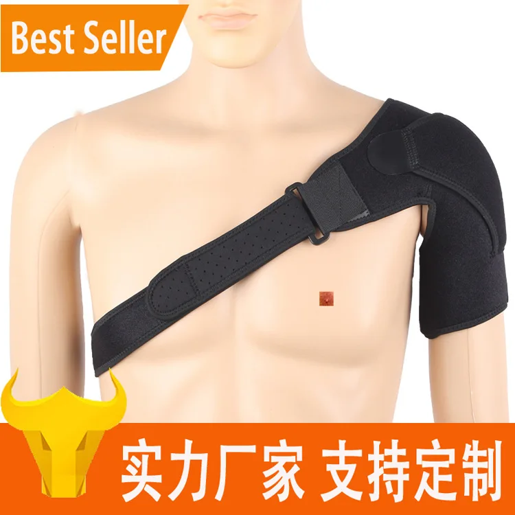Back Support Adjustable Bandage Protector ReinforcedSingle Shoulder Strap posture corrector off shoulder heated shoulder wrap
