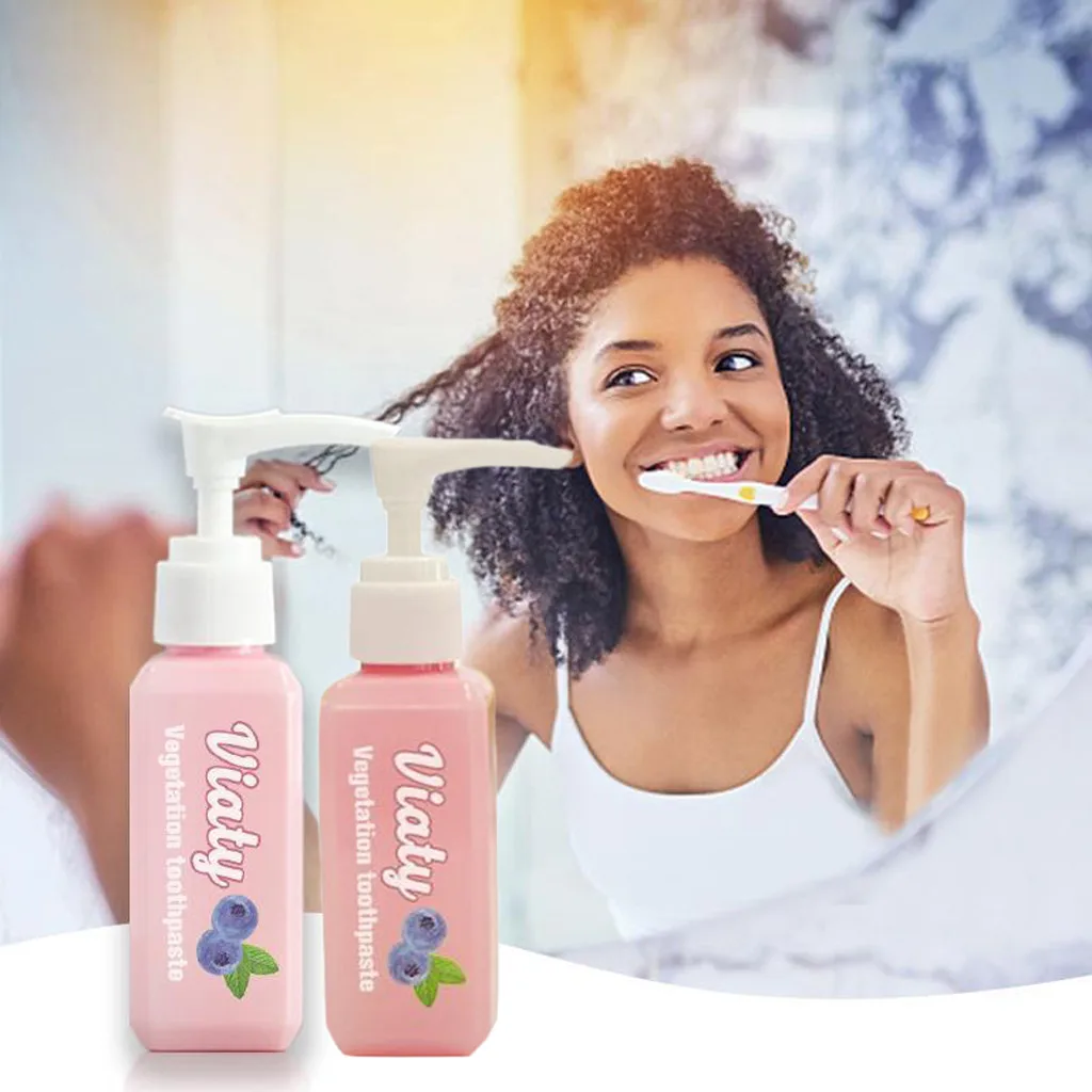 

2/1PC Natural Viaty Toothpaste Stain Removal Whitening Toothpaste Fight Bleeding Gums Fresh