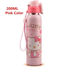 Hallo Kitty Kinder Edelstahl Isolierflaschen & Thermoskannen Wasserflasche Mit Seil 180 ML/200 ML Erhältlich Rosa blau Farbe