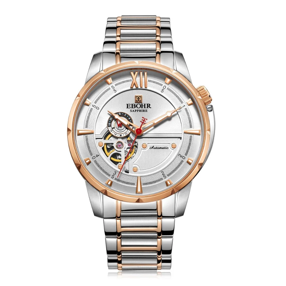 

EBOHR brand luxury machinery successful men's Mechanical watch waterproof business casual fashion watch 2019 new Ebohr 17090117