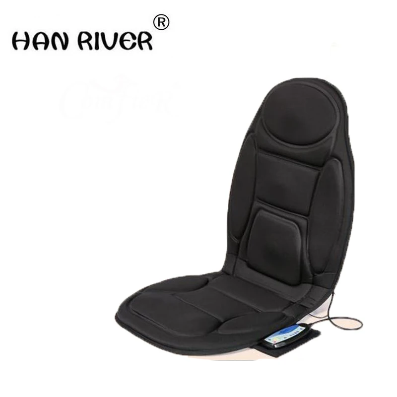 Vital Physio Massage Chair Seat Massager Heat Vibrate Cushion Back Neck