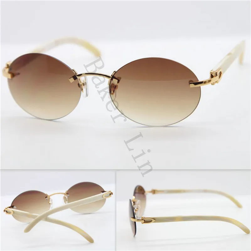 Cartier 3524018 Rimless Wood Sunglasses (4)