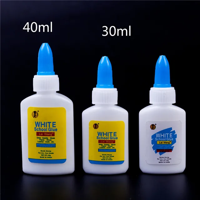 40ml Washable Liquid White Glue Student Bond Paper Crafts Diy School Office  Supply Adhesive Business Stationery - Adhesives & Glue - AliExpress