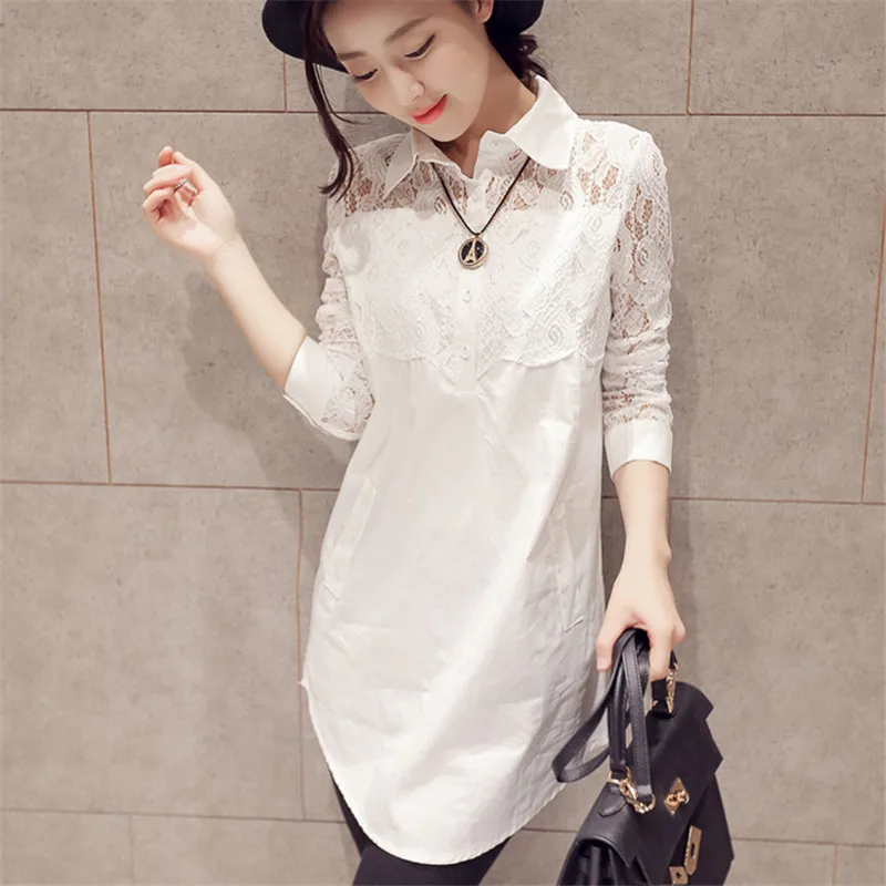 

Big Size XXXXL 5XL Lace Blouses Brand Women Tops White OL Office Clothes Woman Blusas Femininas Casual Female Blouse Shirts