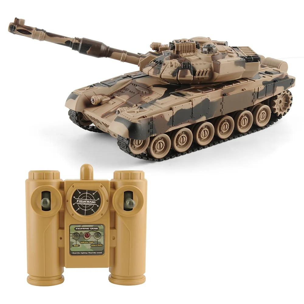 

1/20 RC Tank 9CH 27Mhz Infrared RC Battle Tiger T90 Tank Cannon & Emmagee Remote Control Tank remote toys for boys