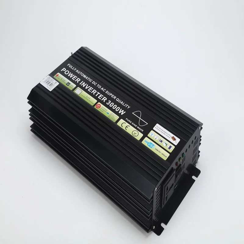 2500W/5000W PEAKING Pure Sine Wave Solar Power Inverter DC TO AC 110V 120V 220V 230V OUTPUT