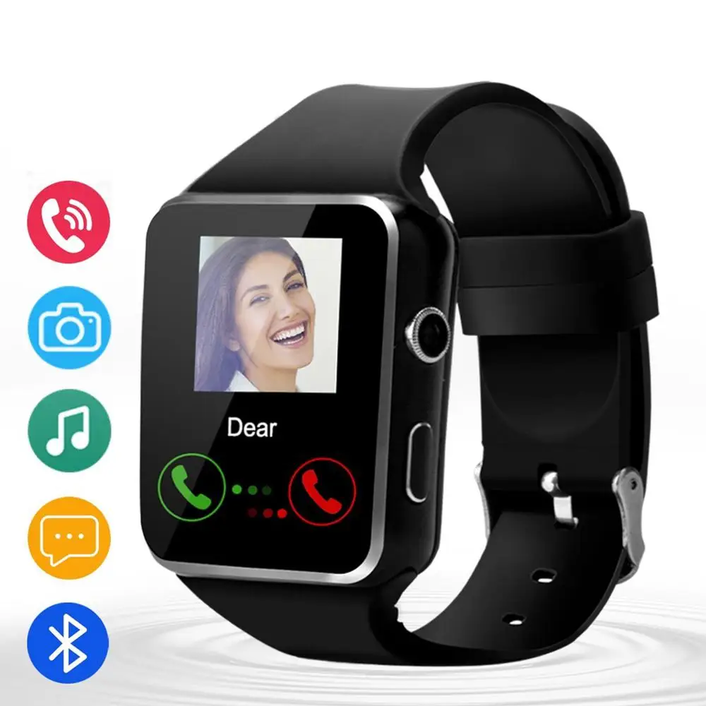 X6 Smart Watch Bluetooth SmartWatch Support Micro SIM TFCard Camera
