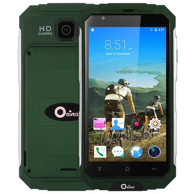 Oeina XP7711 5,0 дюймов Android 5,1 3g смартфон MTK6580 четырехъядерный 1 ГБ ОЗУ 8 Гб ПЗУ мобильный телефон A-GPS Bluetooth 4,0 сотовый телефон - Цвет: Зеленый