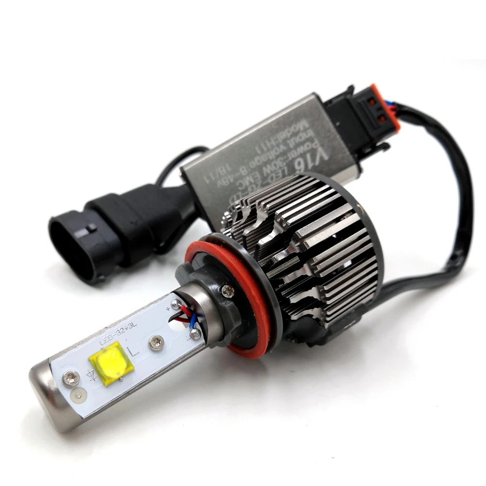 Turbo V16 led 40w 80w 45w 4500lm work light 3600lm H4 hi/lo H1 H3 H7 H10 H11 H13 9005 9006 9007 All in one car led headlight