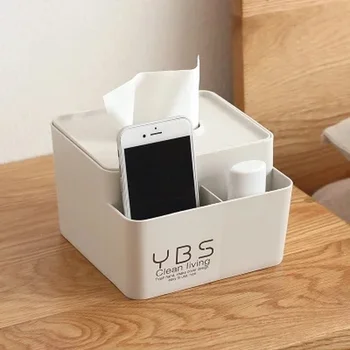 

Household Kitchen Plastic Tissue Box Creative Napkin Tray Simple Fashion Home Living Dormitory Storage Box
